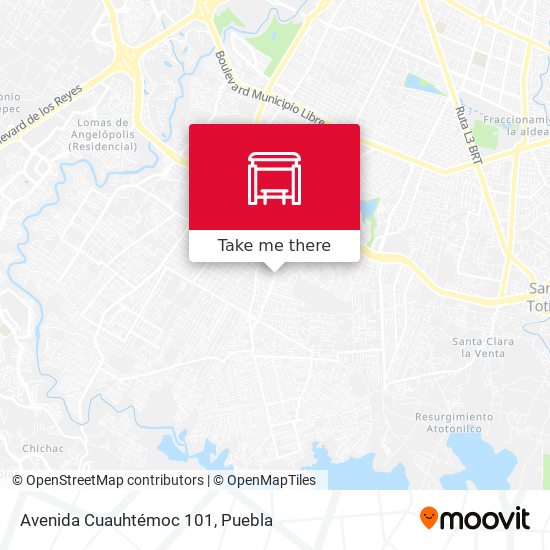 Avenida Cuauhtémoc 101 map