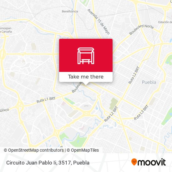 Mapa de Circuito Juan Pablo Ii, 3517