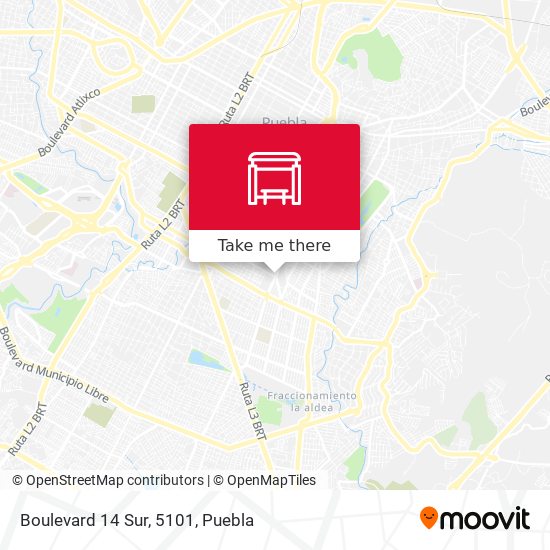 Boulevard 14 Sur, 5101 map