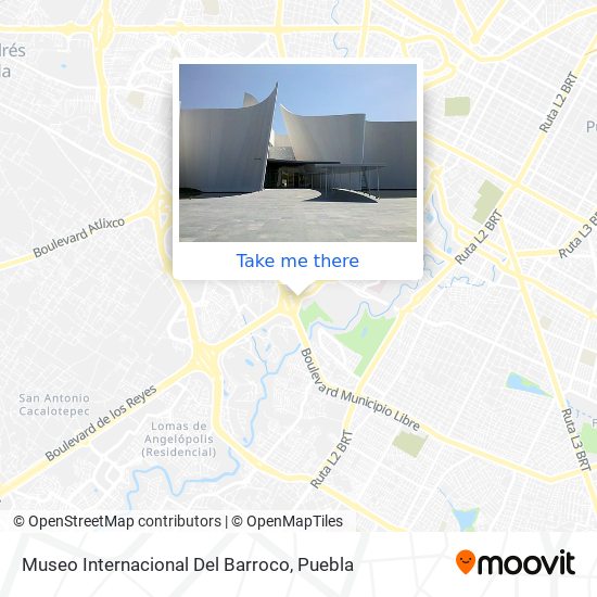 Mapa de Museo Internacional Del Barroco