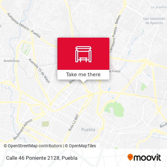 Mapa de Calle 46 Poniente 2128