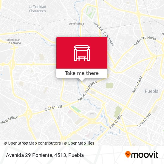 Avenida 29 Poniente, 4513 map