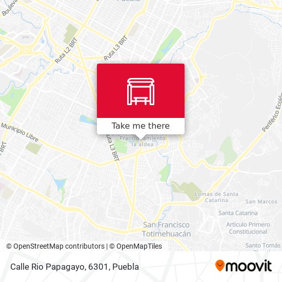 Mapa de Calle Rio Papagayo, 6301