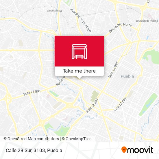 Mapa de Calle 29 Sur, 3103