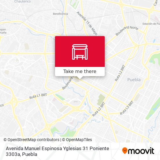 Avenida Manuel Espinosa Yglesias 31 Poniente 3303a map