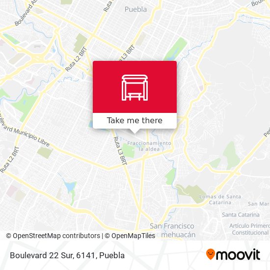 Mapa de Boulevard 22 Sur, 6141