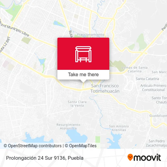 Prolongación 24 Sur 9136 map