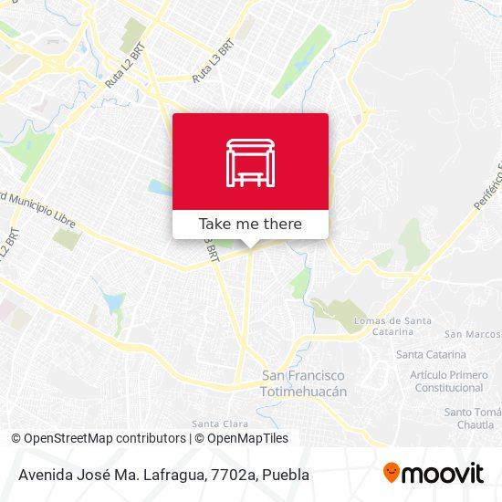 Avenida José Ma. Lafragua, 7702a map