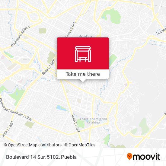 Mapa de Boulevard 14 Sur, 5102