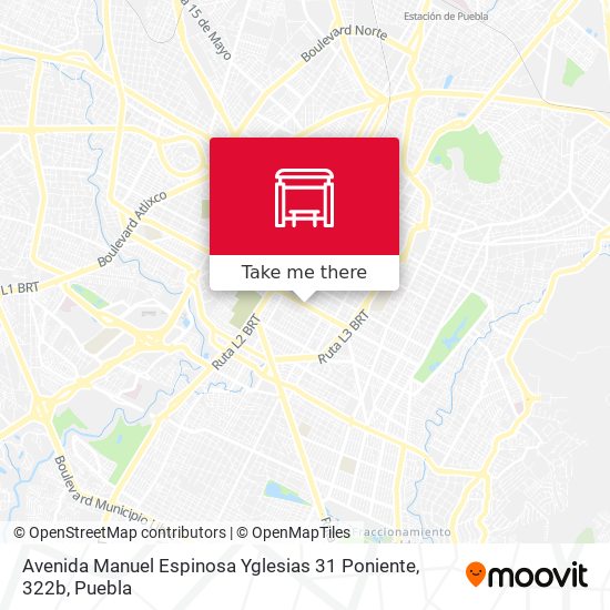 Mapa de Avenida Manuel Espinosa Yglesias 31 Poniente, 322b