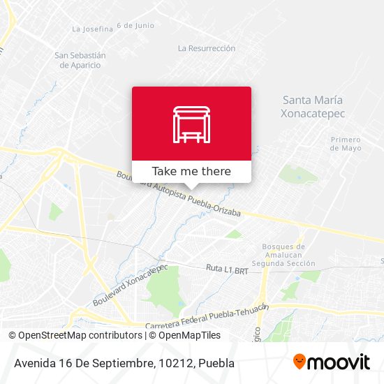 Mapa de Avenida 16 De Septiembre, 10212