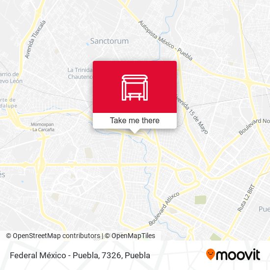 Mapa de Federal México - Puebla, 7326