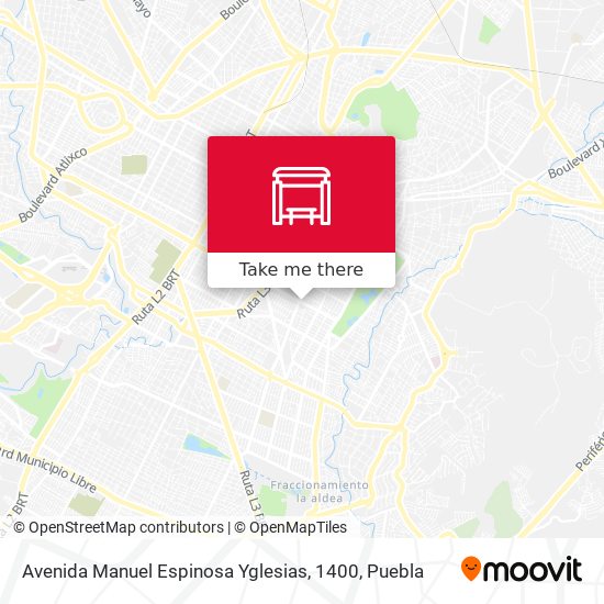 Mapa de Avenida Manuel Espinosa Yglesias, 1400