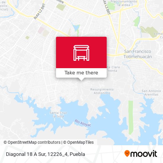 Diagonal 18 A Sur, 12226_4 map
