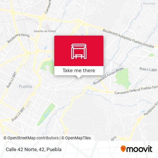 Mapa de Calle 42 Norte, 42