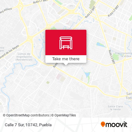 Mapa de Calle 7 Sur, 10742