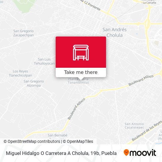 Mapa de Miguel Hidalgo O Carretera A Cholula, 19b