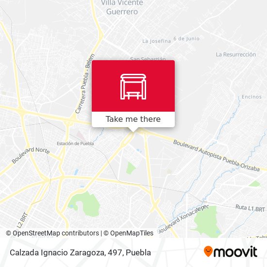 Calzada Ignacio Zaragoza, 497 map