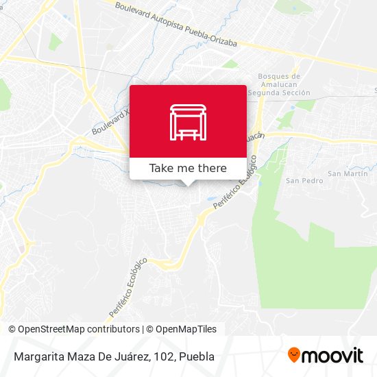 Margarita Maza De Juárez, 102 map