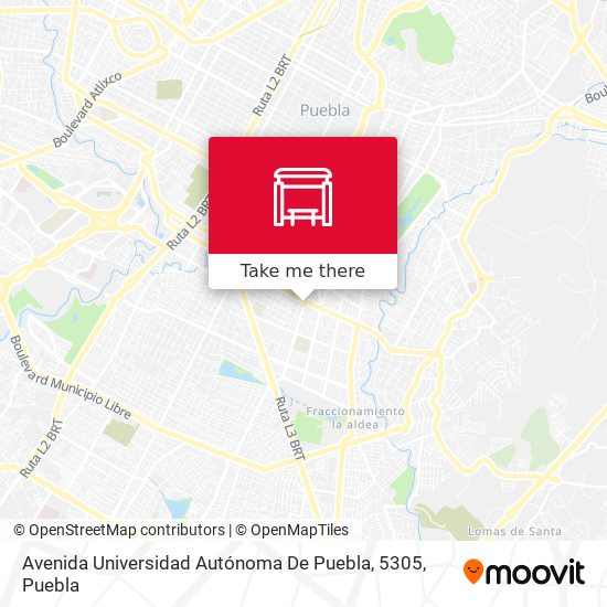 Avenida Universidad Autónoma De Puebla, 5305 map