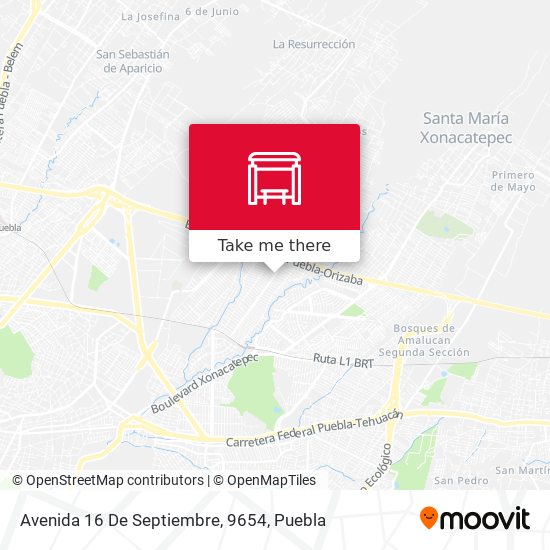 Mapa de Avenida 16 De Septiembre, 9654