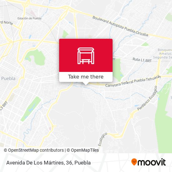 Mapa de Avenida De Los Mártires, 36