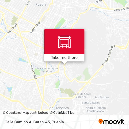Mapa de Calle Camino Al Batan, 45