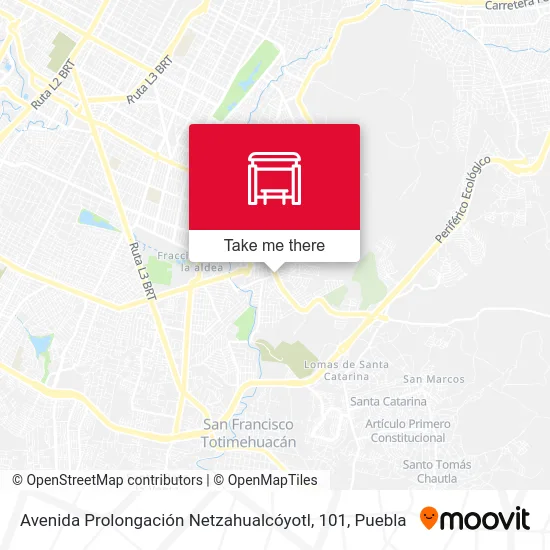 Avenida Prolongación Netzahualcóyotl, 101 map