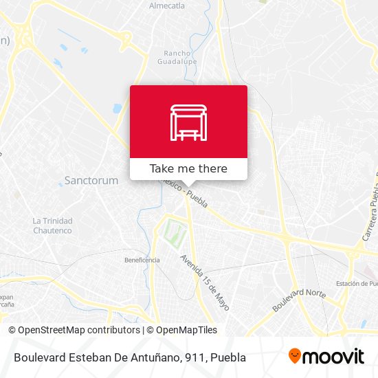 Mapa de Boulevard Esteban De Antuñano, 911