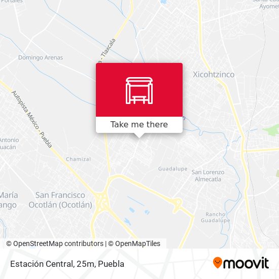 Estación Central, 25m map