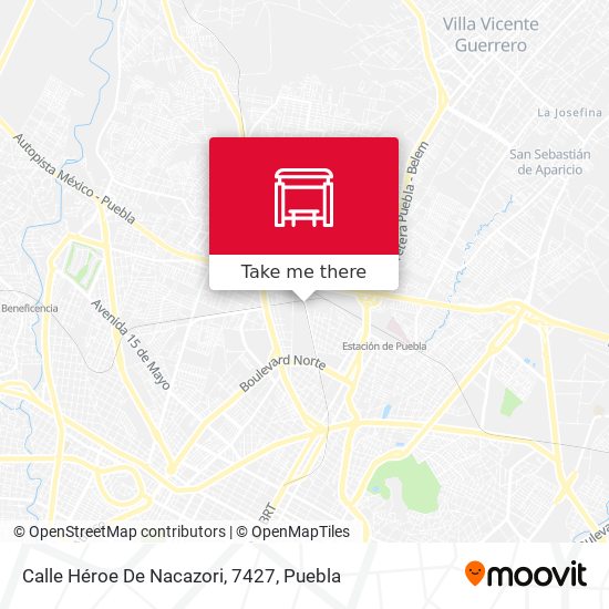 Calle Héroe De Nacazori, 7427 map