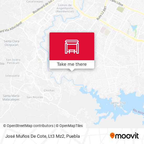 José Muños De Cote, Lt3 Mz2 map