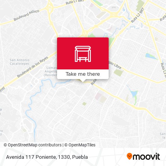 Avenida 117 Poniente, 1330 map