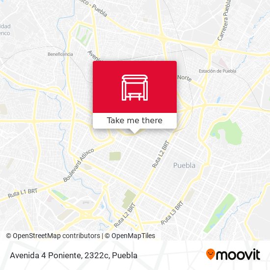 Avenida 4 Poniente, 2322c map