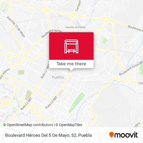 Boulevard Héroes Del 5 De Mayo, 52 map