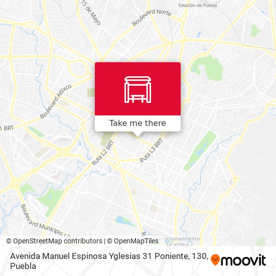 Avenida Manuel Espinosa Yglesias 31 Poniente, 130 map