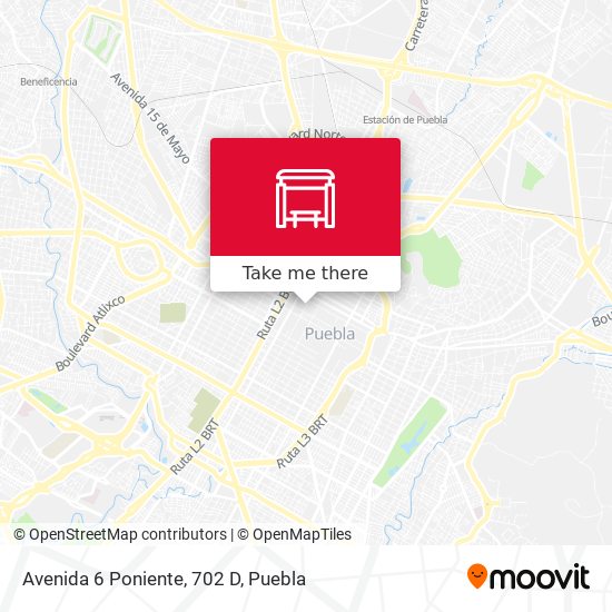 Avenida 6 Poniente, 702 D map