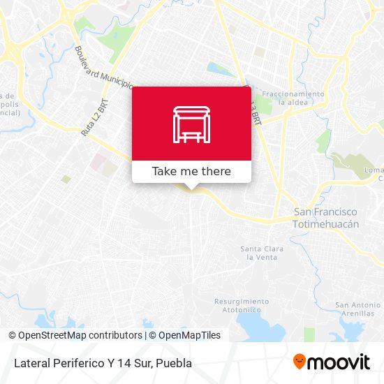 Lateral Periferico Y 14 Sur map
