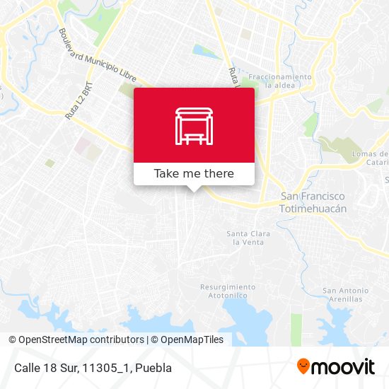 Mapa de Calle 18 Sur, 11305_1