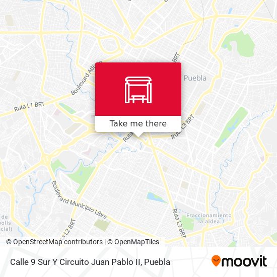Calle 9 Sur Y Circuito Juan Pablo II map