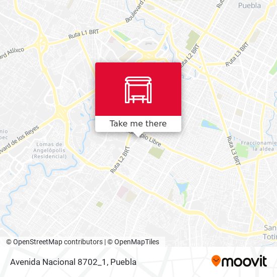 Mapa de Avenida Nacional 8702_1