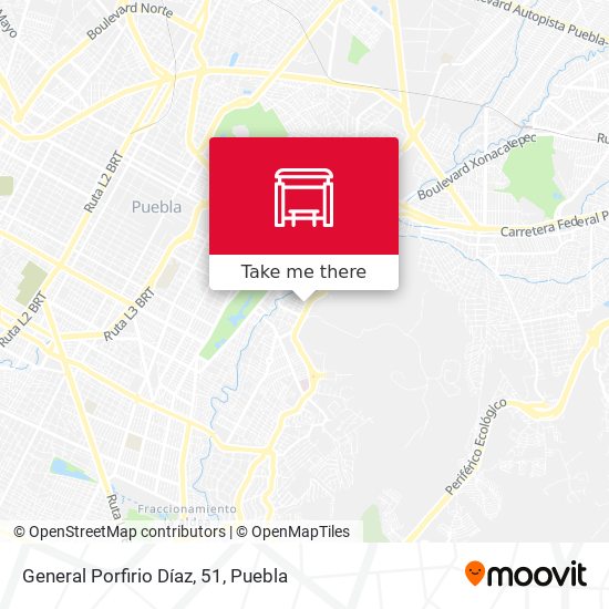 General Porfirio Díaz, 51 map