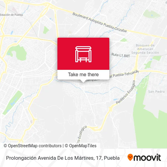 Prolongación Avenida De Los Mártires, 17 map