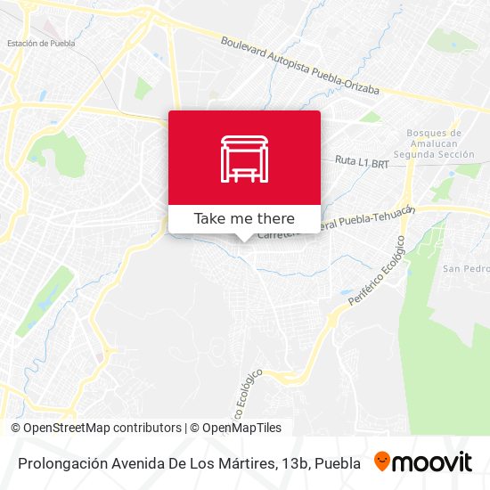 Mapa de Prolongación Avenida De Los Mártires, 13b
