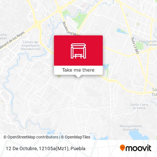 Mapa de 12 De Octubre, 12105a(Mz1)