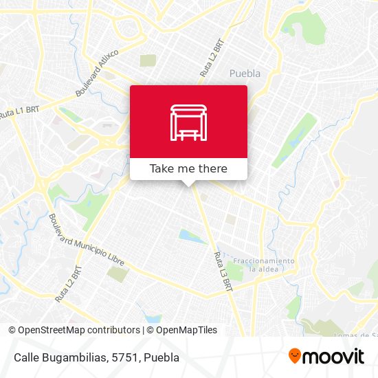 Mapa de Calle Bugambilias, 5751