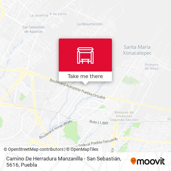 Mapa de Camino De Herradura Manzanilla - San Sebastián, 5616