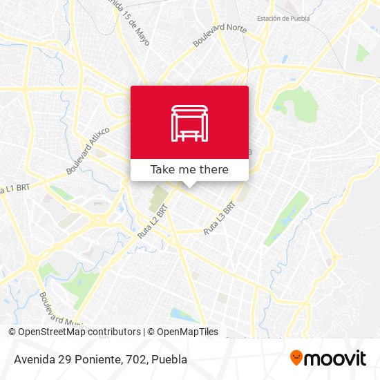 Avenida 29 Poniente, 702 map