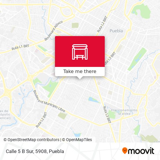 Mapa de Calle 5 B Sur, 5908