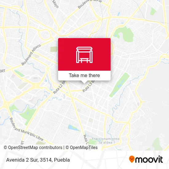Avenida 2 Sur, 3514 map